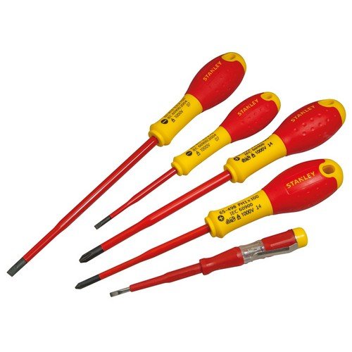 Stanley Tools XTHT0-62693 FatMax VDE Insulated Parallel & Pozi Screwdriver Set of 5